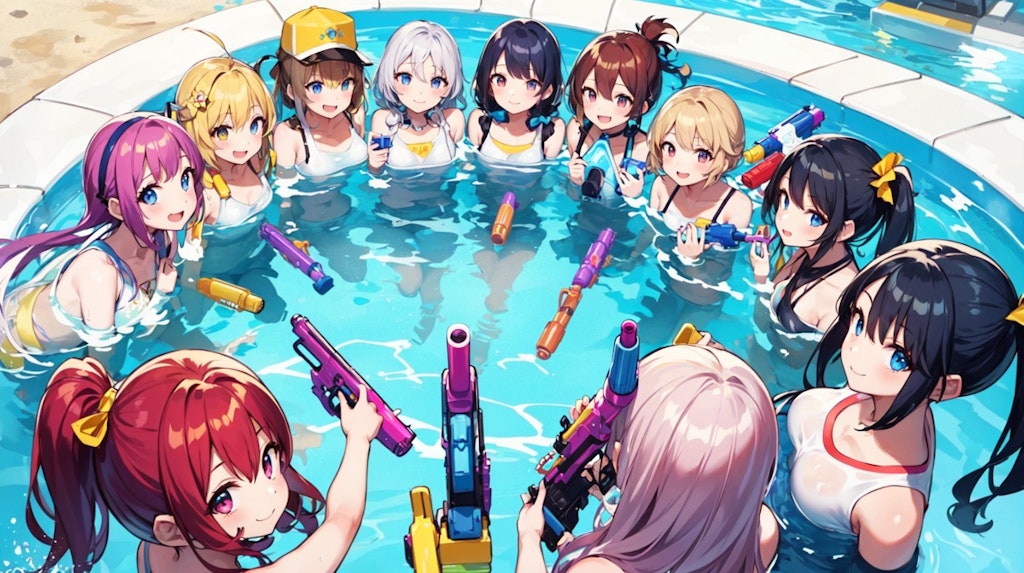 water gun Battle