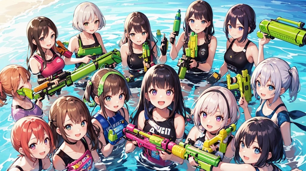 water gun Battle