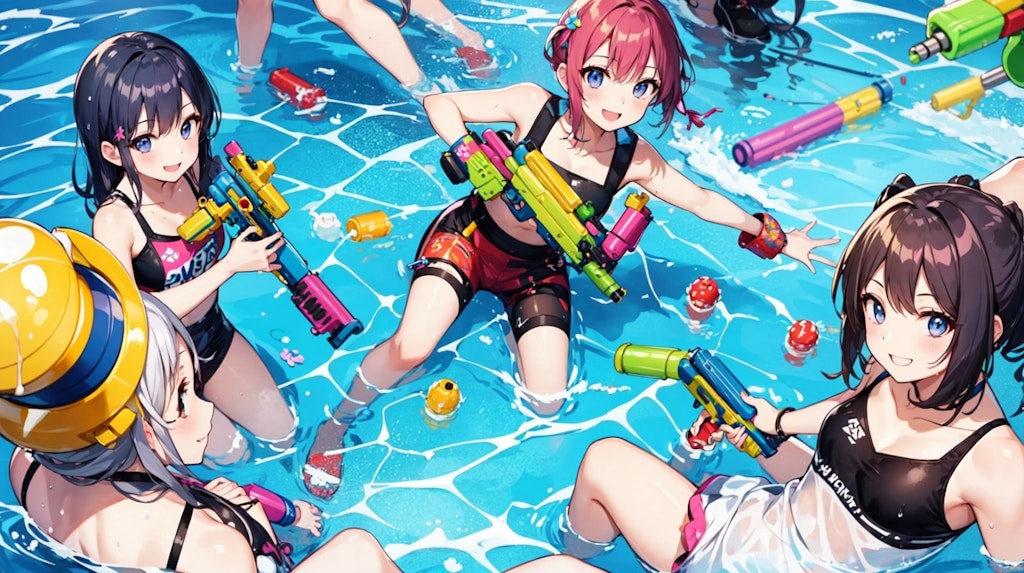 water gun Battle