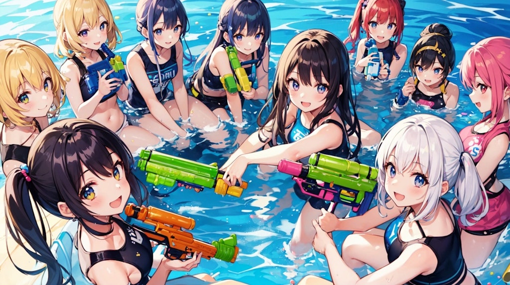 water gun Battle