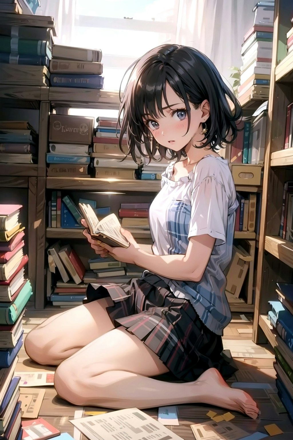 今日のトパーズちゃん　読書