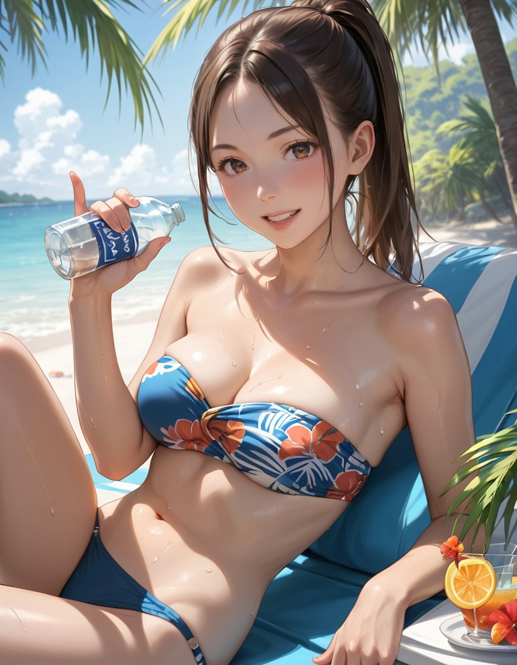 ビーチでバンドゥビキニ