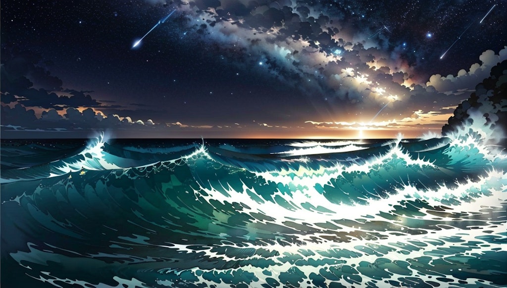 ペンダントの星、大地と海の風