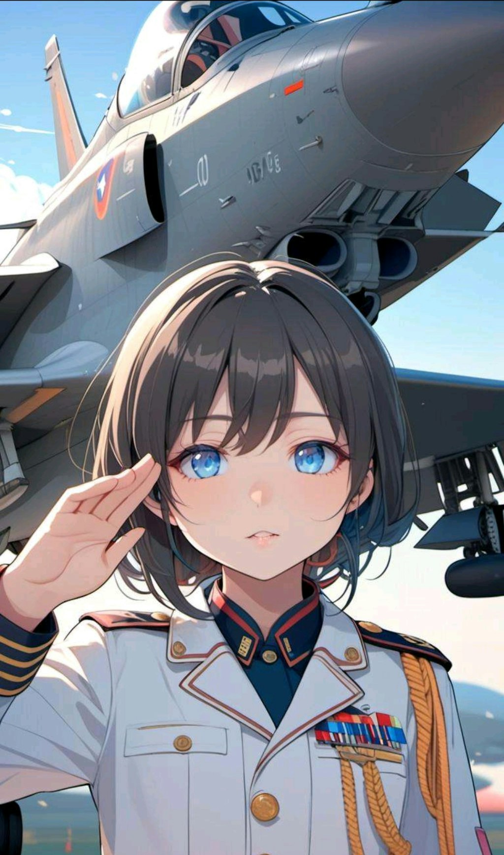 戦闘機乗りの小さな女の子