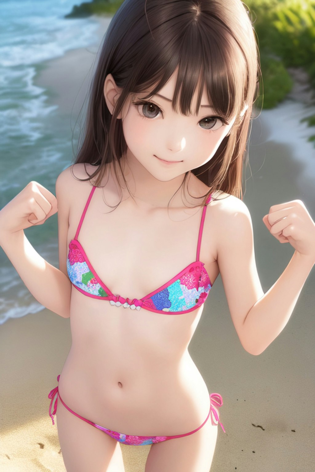 かわいい水着・ビキニの女の子