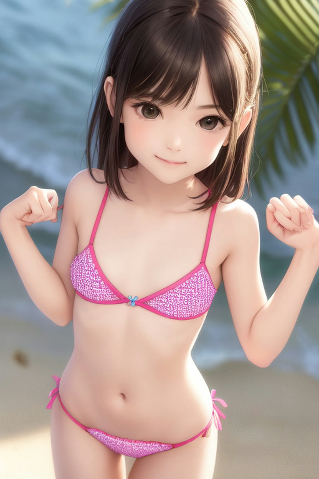 かわいい水着・ビキニの女の子