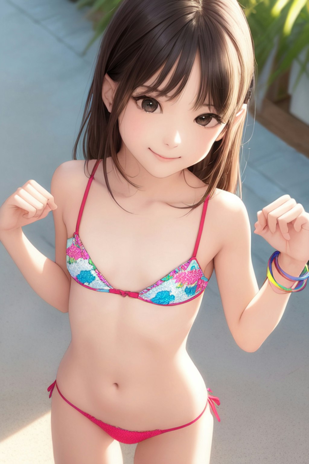 かわいい水着・ビキニの女の子