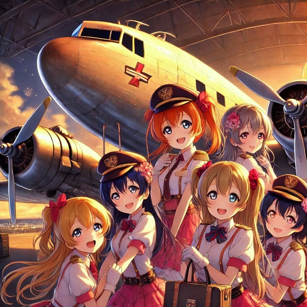 ラブライブキャラとDC-3