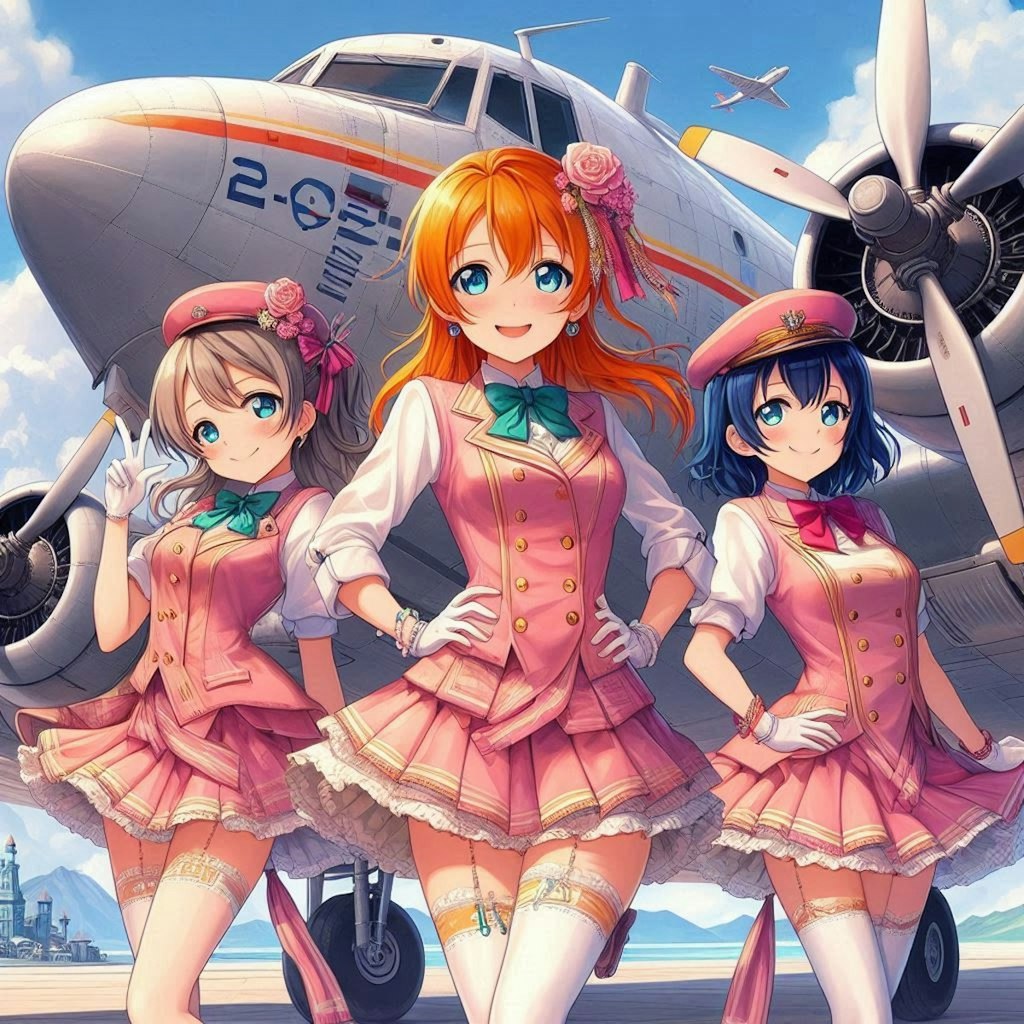 ラブライブキャラとDC-3