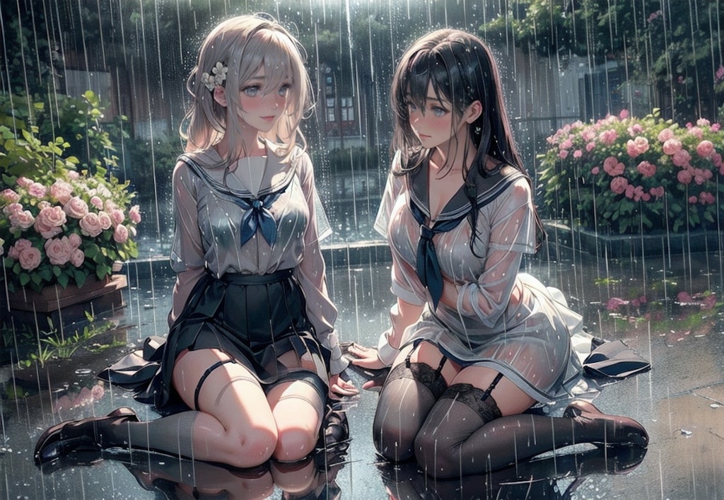 雨の日に