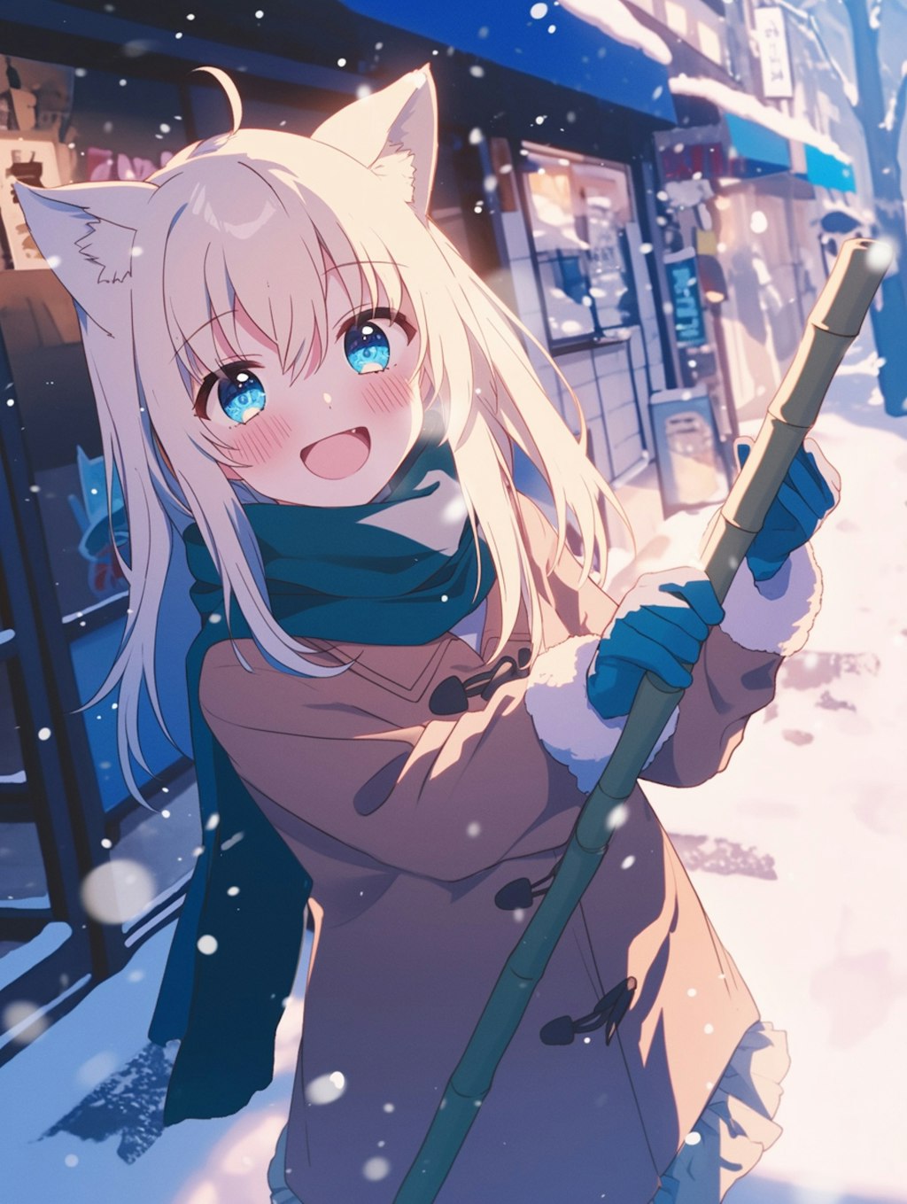 雪と笑顔の竹物語