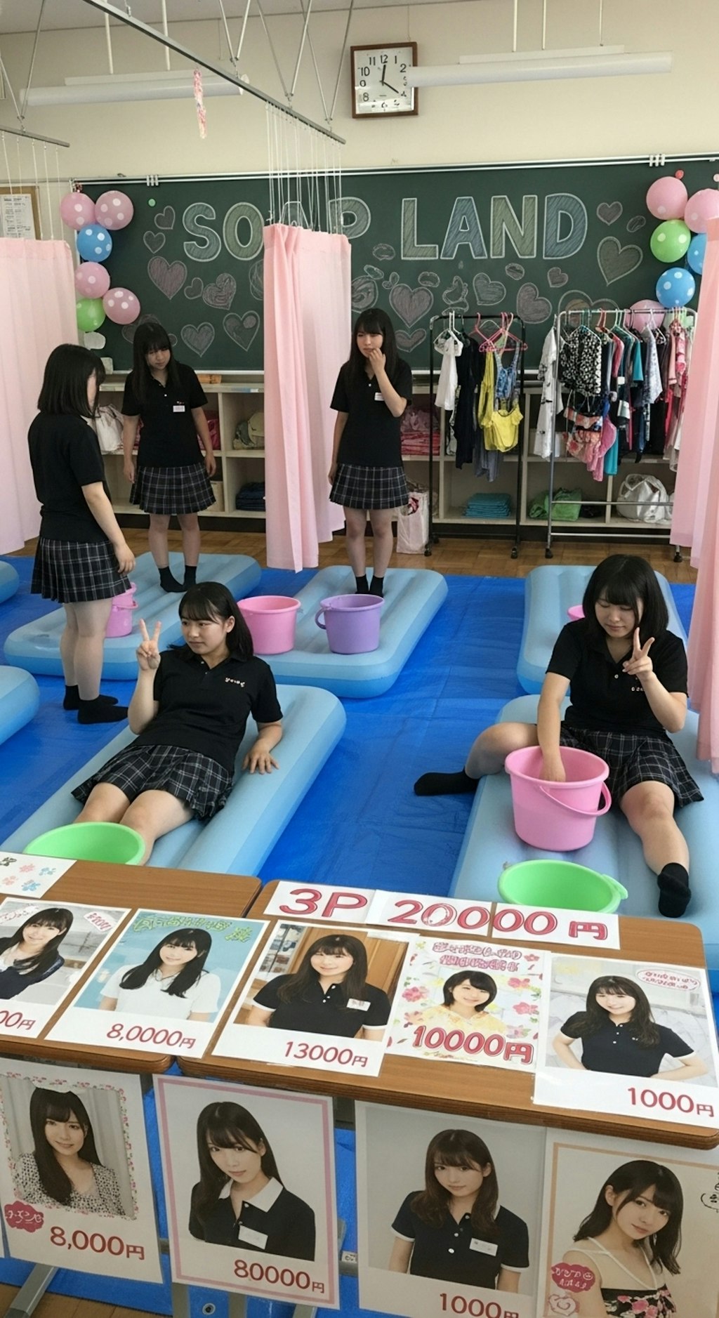 文化祭の準備中