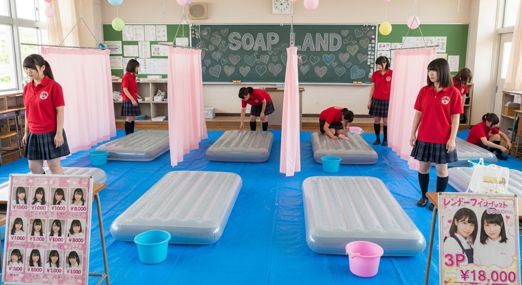 文化祭の準備中