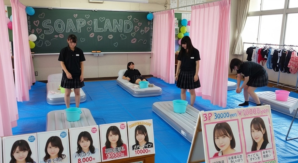 文化祭の準備中