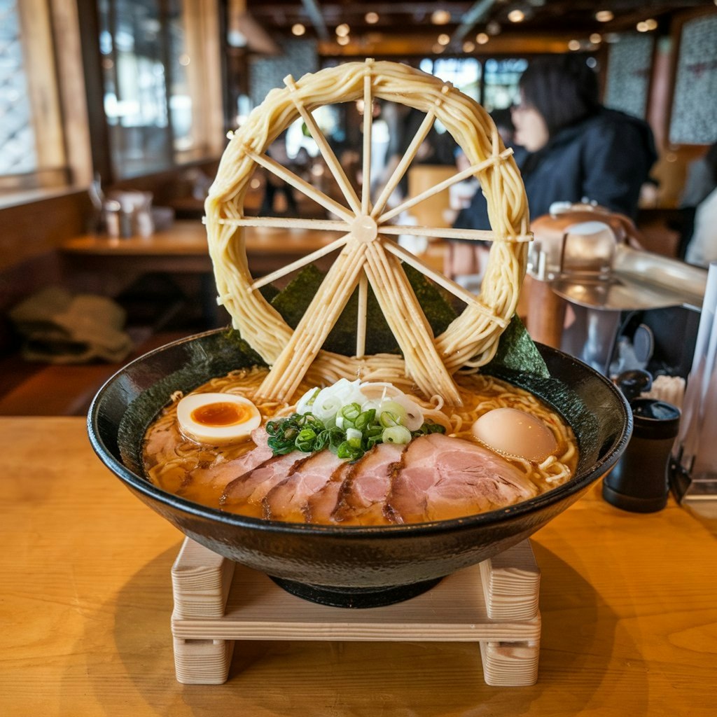 観覧車型拉麺