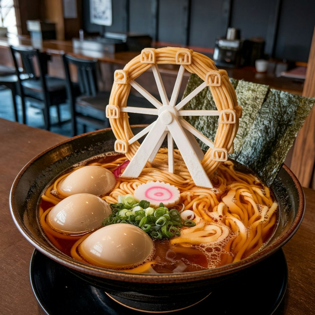 観覧車型拉麺