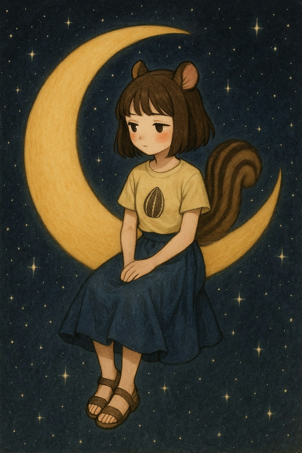 ぼんやりと。