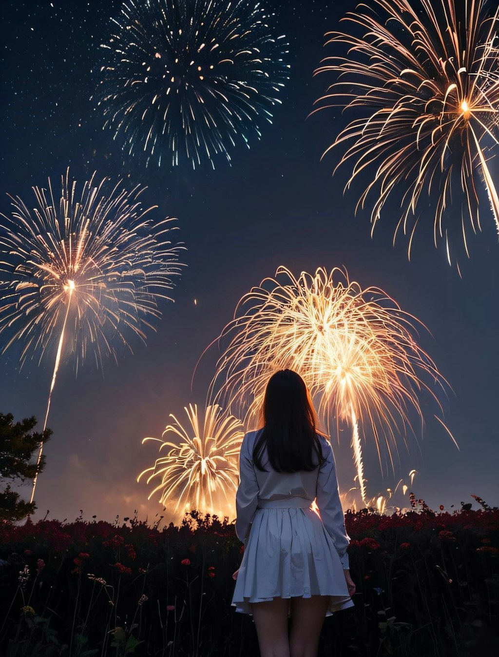 月夜に歩く