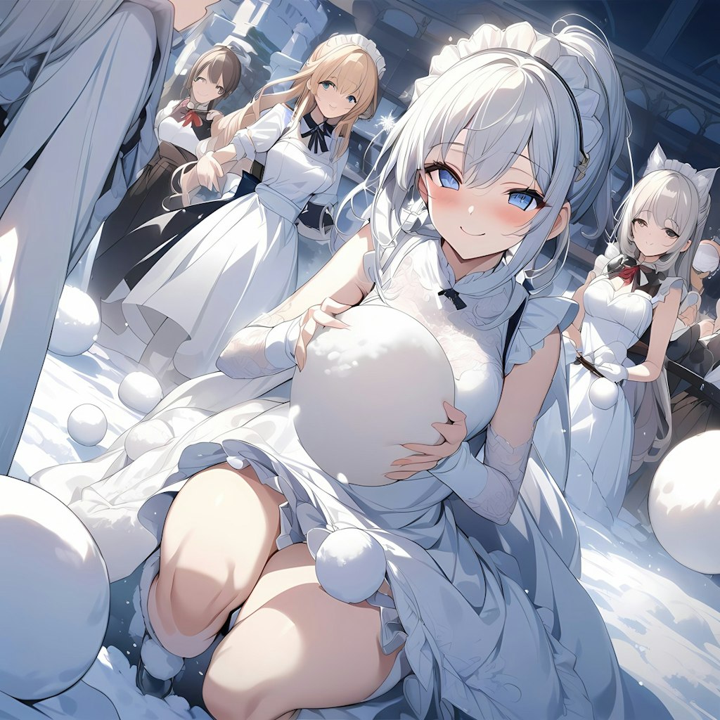 我が家のメイドさん/Snowball fighting！side:white team