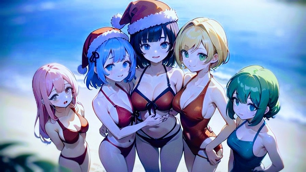 クリスマス水着さん