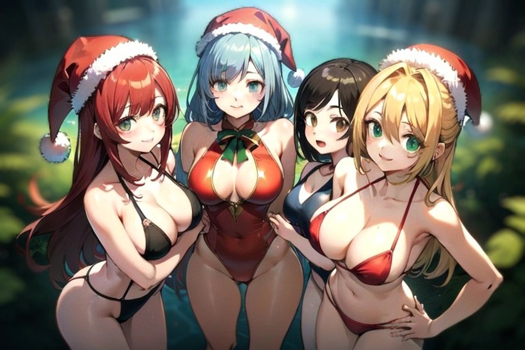 クリスマス水着さん