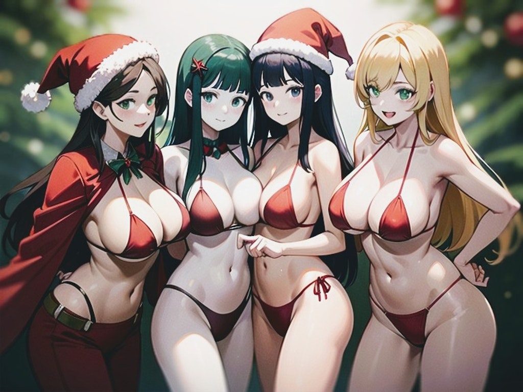 クリスマス水着さん