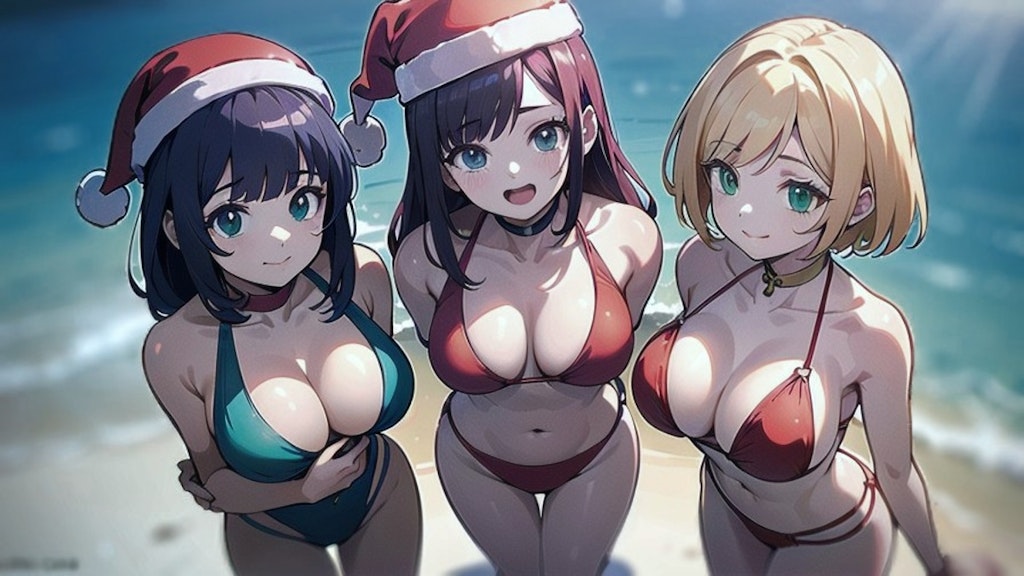 クリスマス水着さん