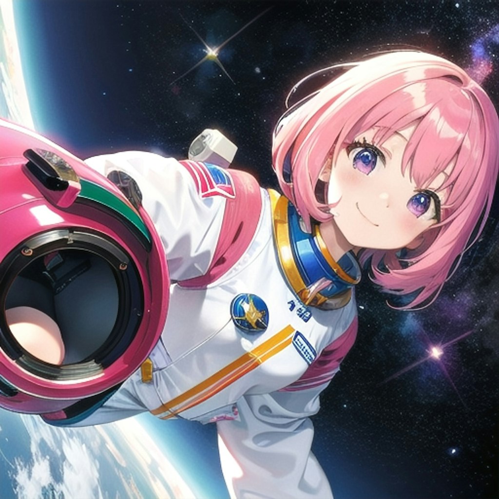 プロンプト覚えたて宇宙服