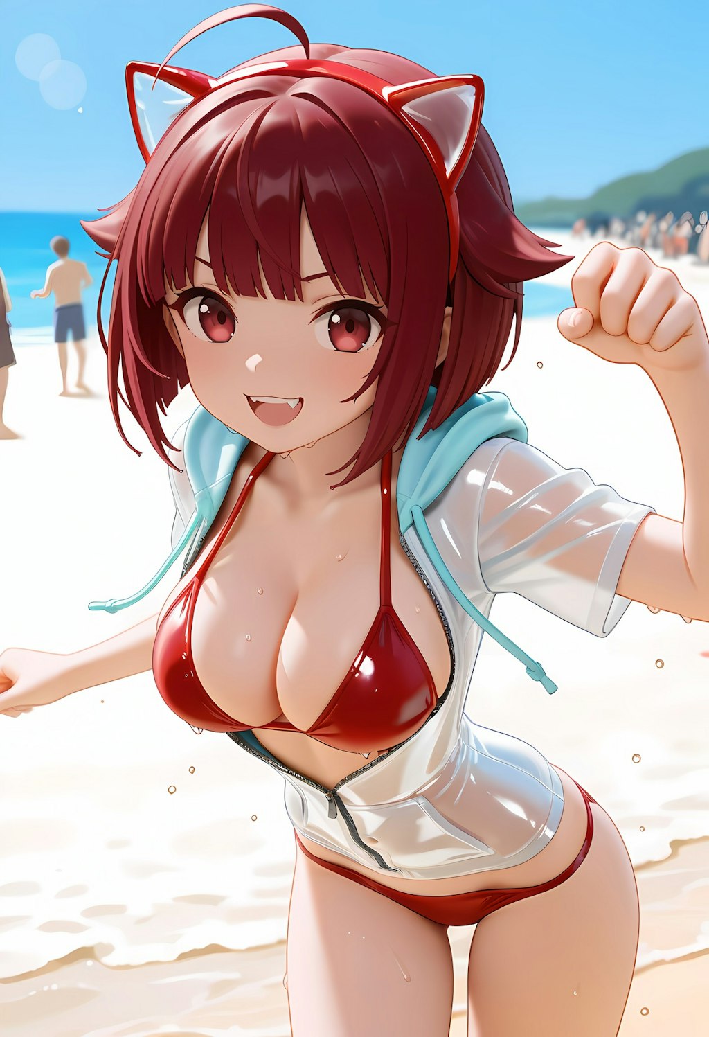赤テカビキニ