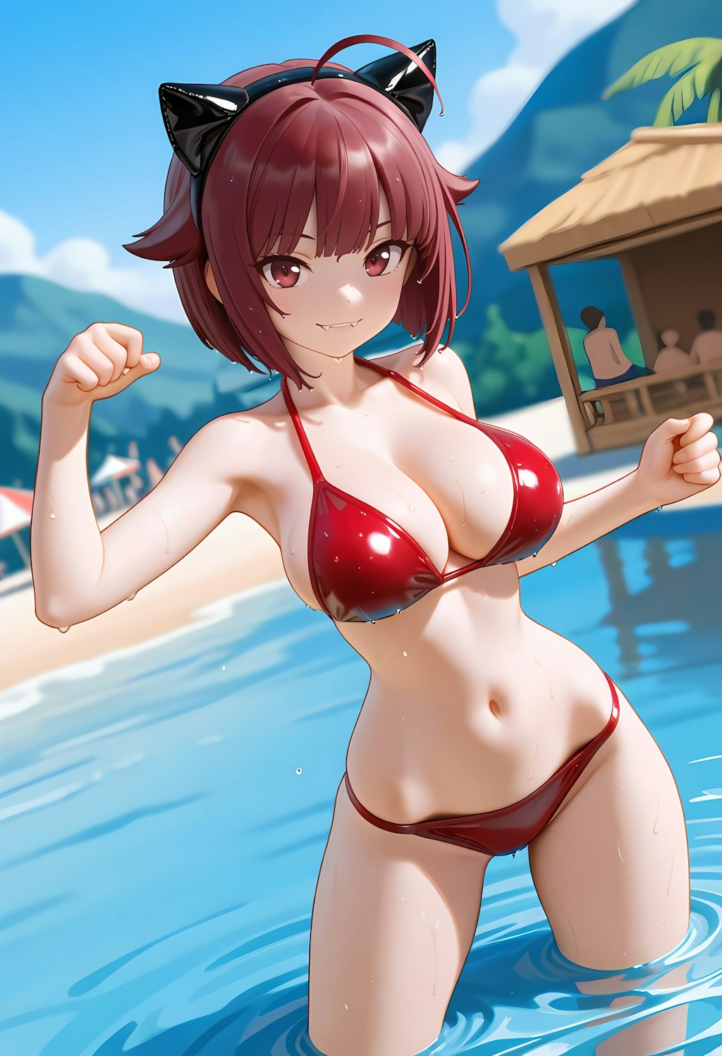 赤テカビキニ