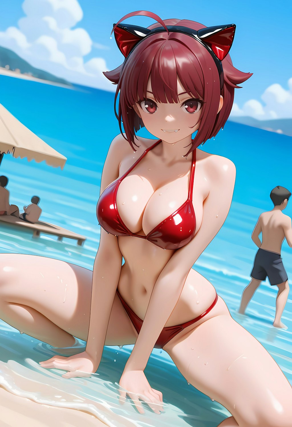赤テカビキニ