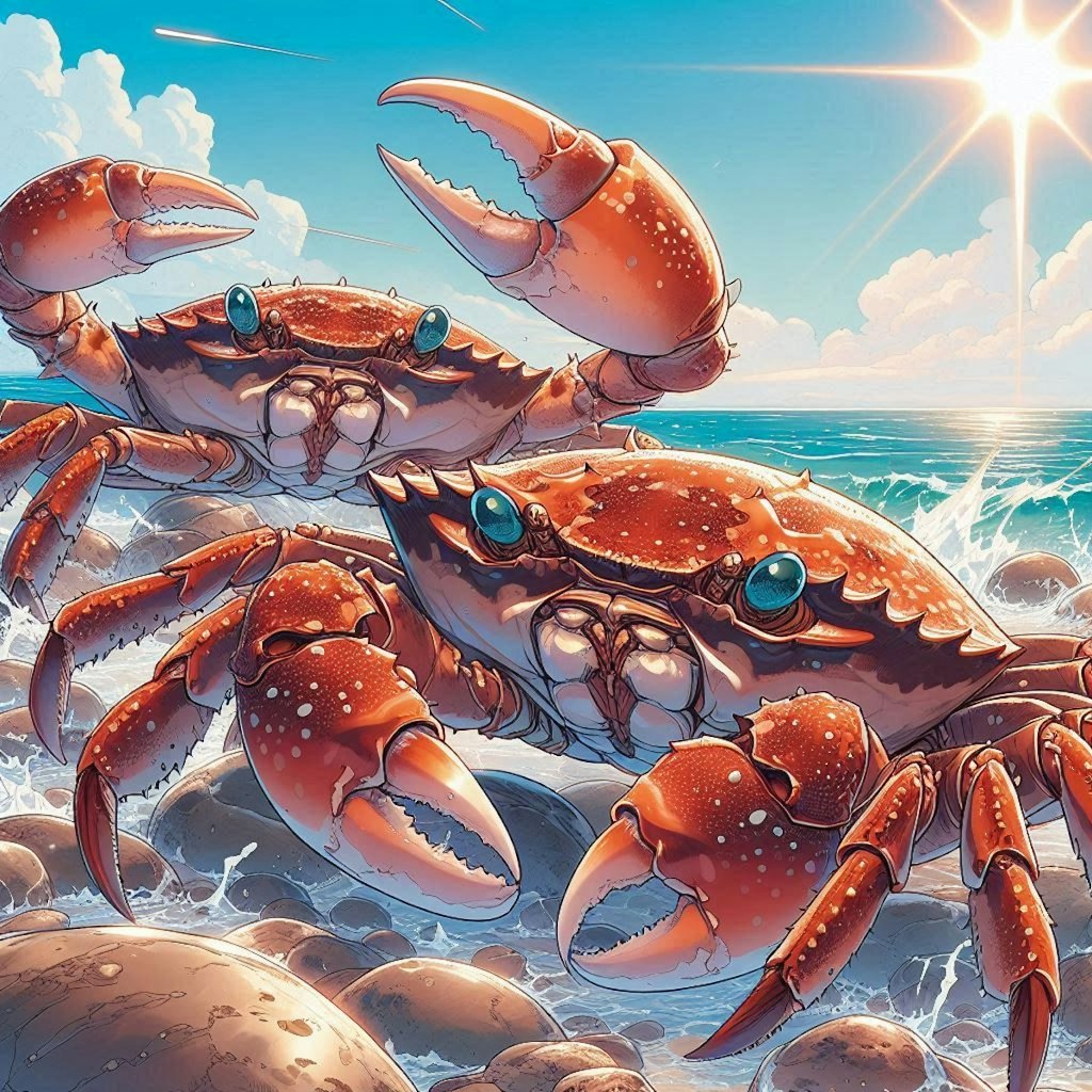 岩壁🦀、メタリック🦀、石🦀