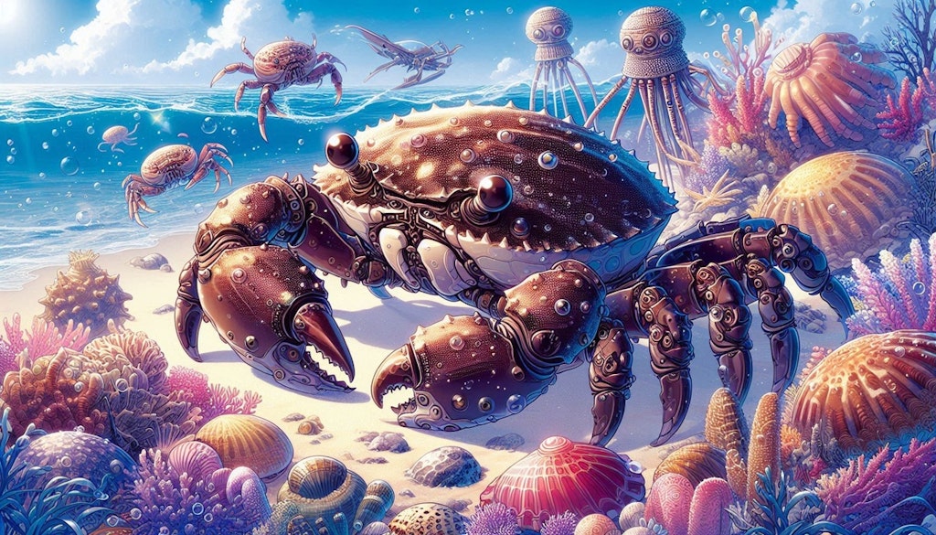 岩壁🦀、メタリック🦀、石🦀