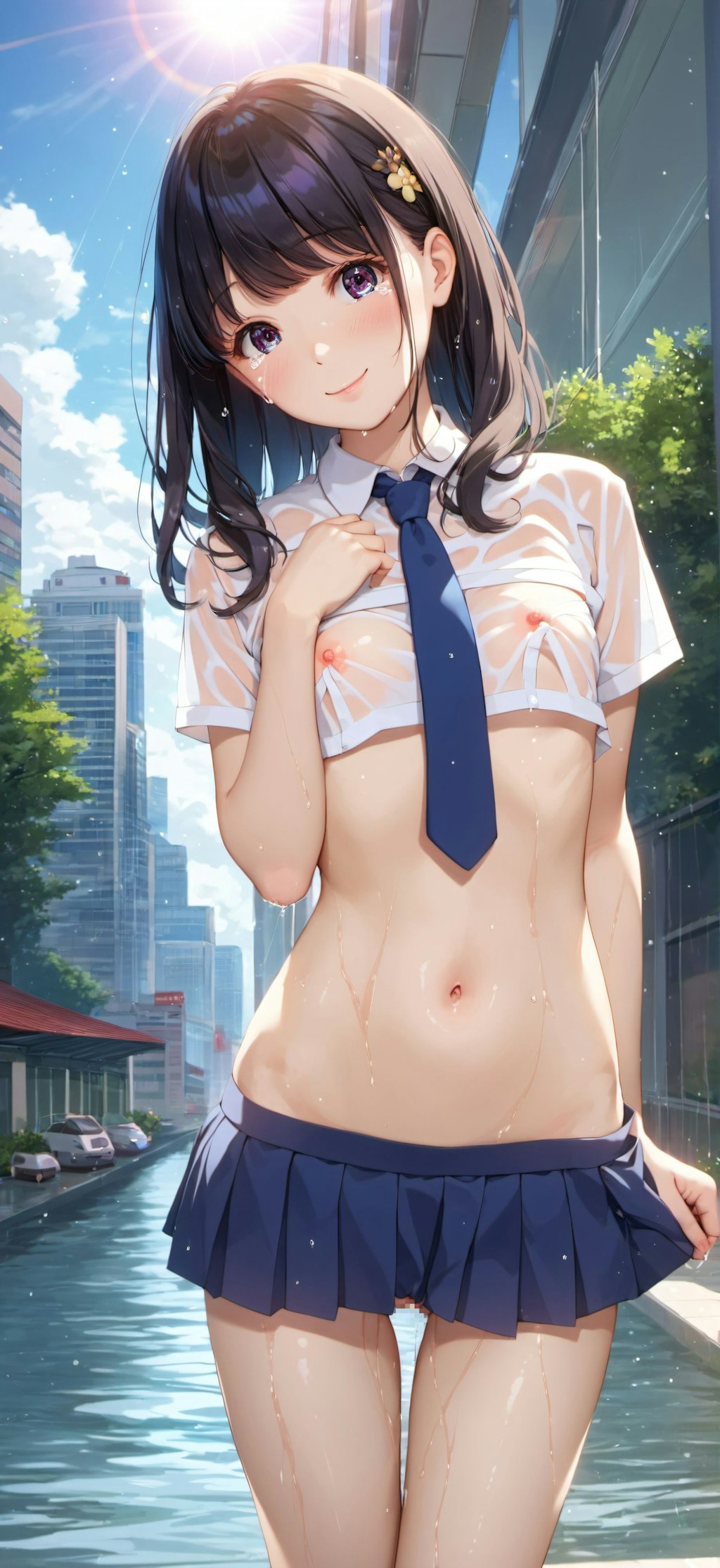 雨に濡れた女の子11(縦長 R-18)