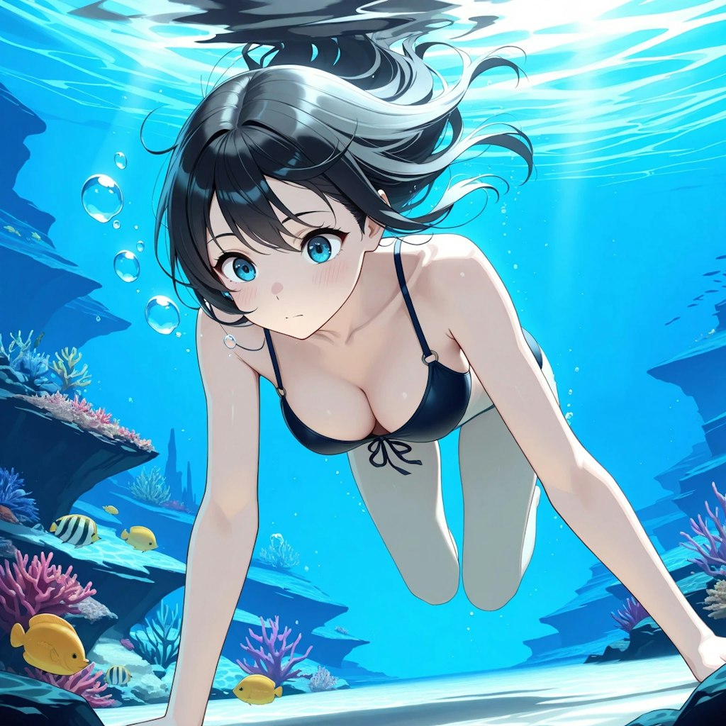 水中詰め合わせ 水中での肌色を統一させたいので色々考えてみる編
