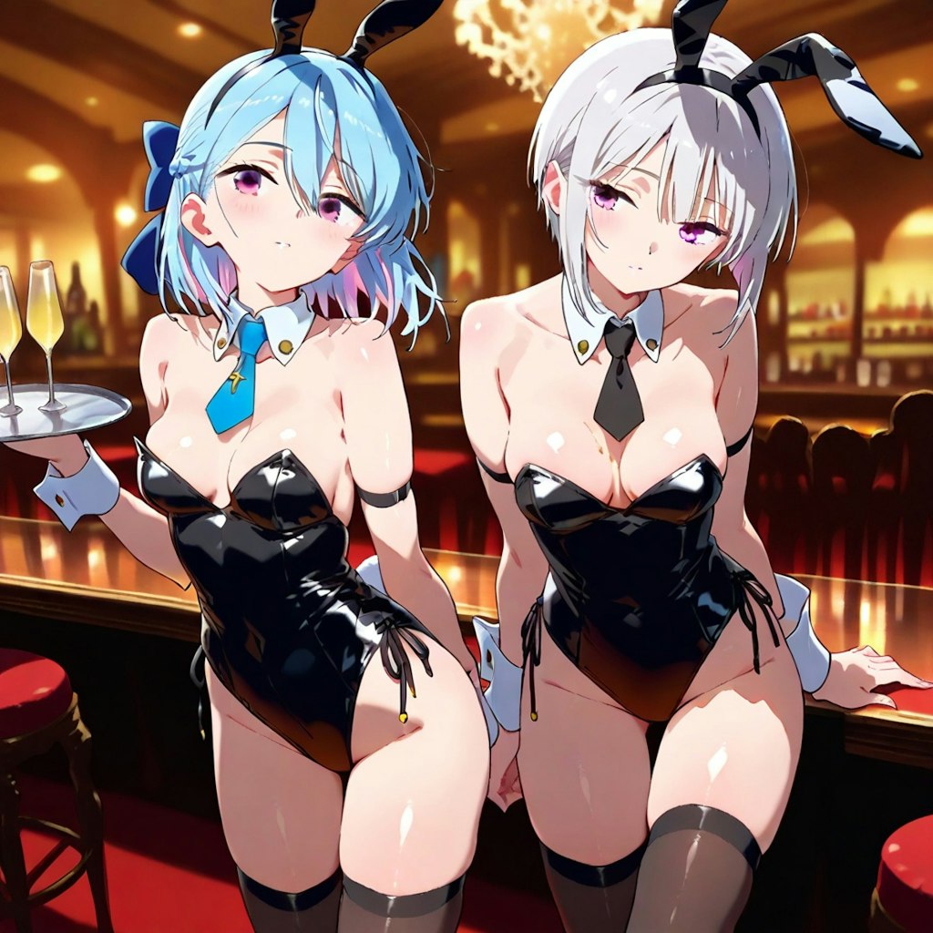 (793HQ)銀髪ちゃんバニーガール