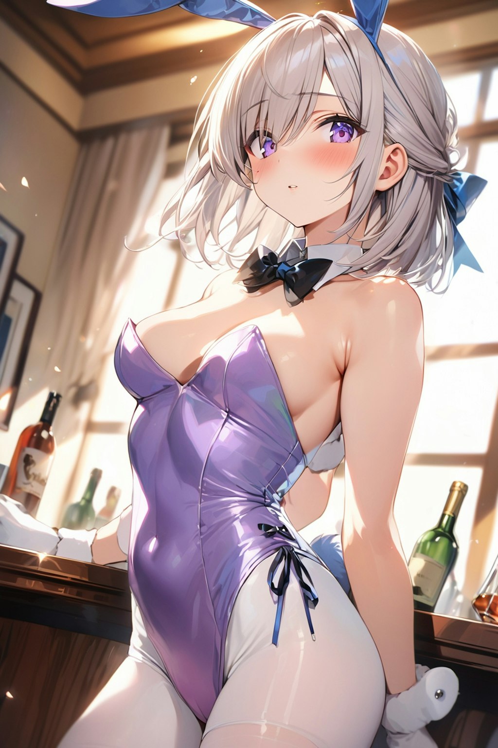 (793HQ)銀髪ちゃんバニーガール