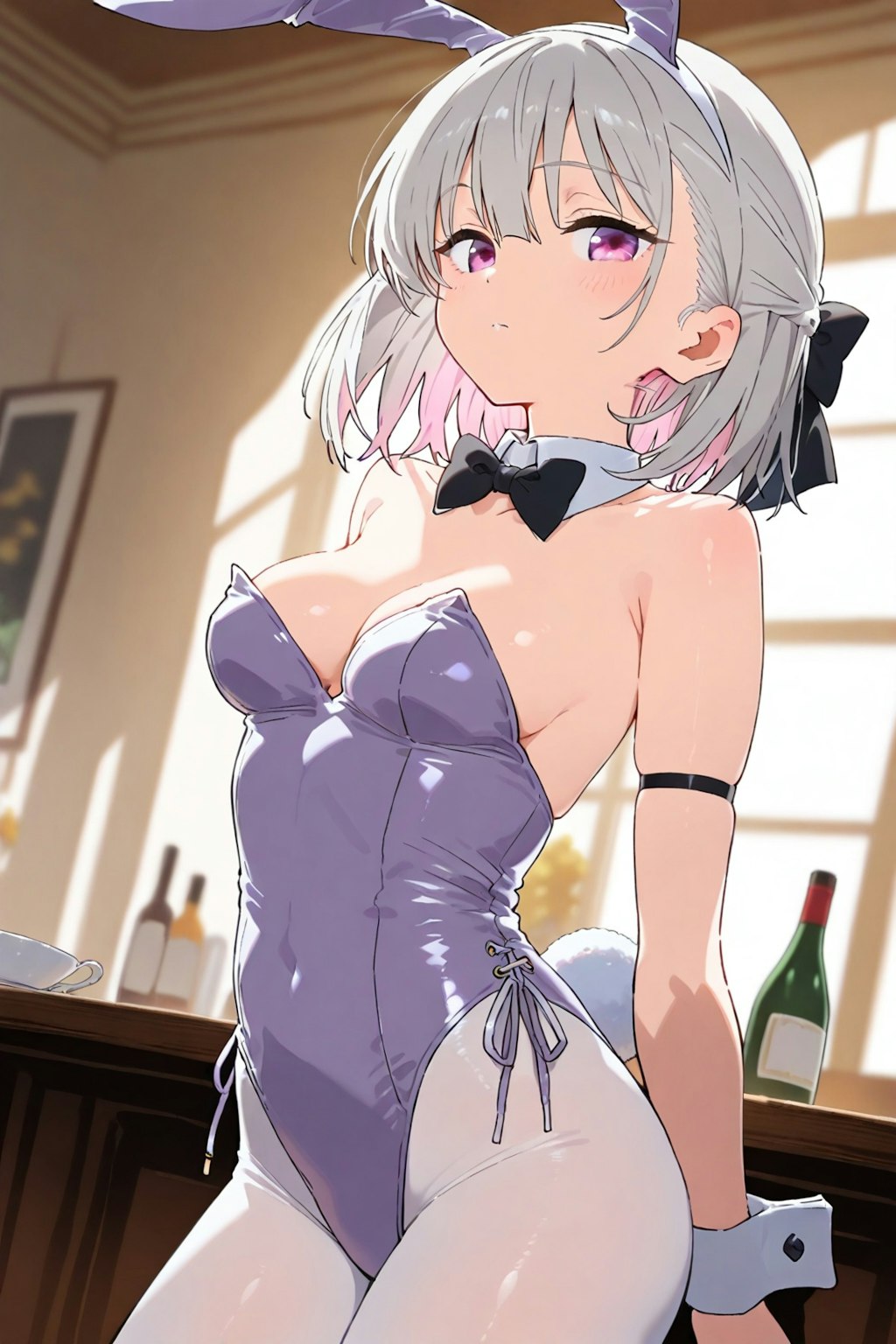 (793HQ)銀髪ちゃんバニーガール