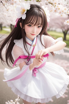 桜吹雪のお姉さん (ani2real)