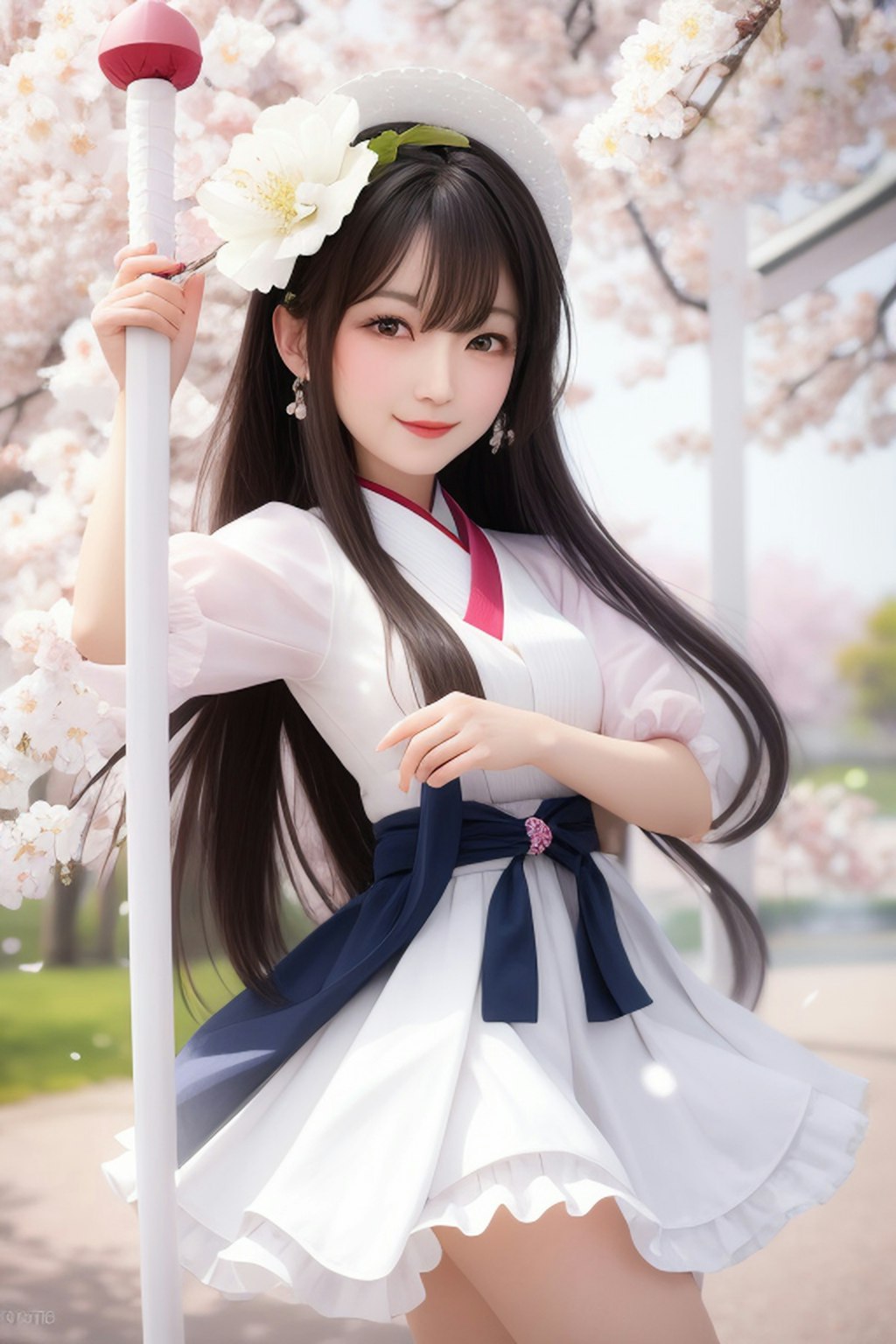 桜吹雪のお姉さん (ani2real)