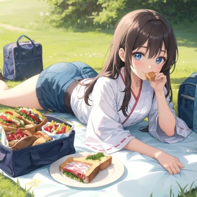 草原のピクニック