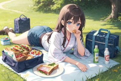 草原のピクニック