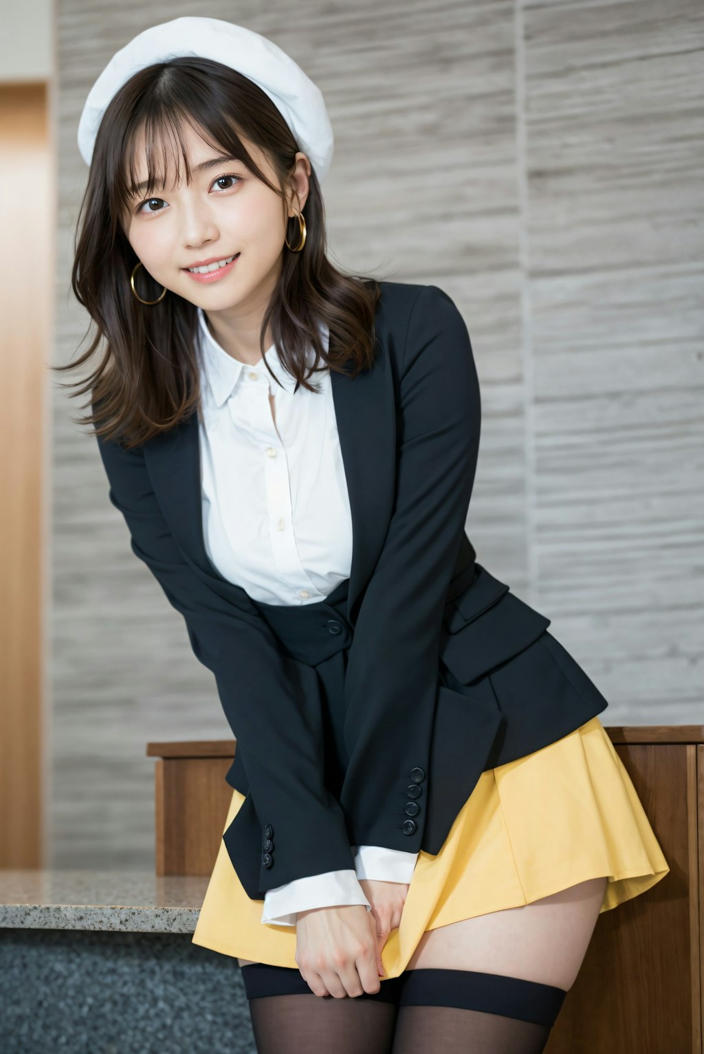 綺麗な足の会社の受付嬢 2