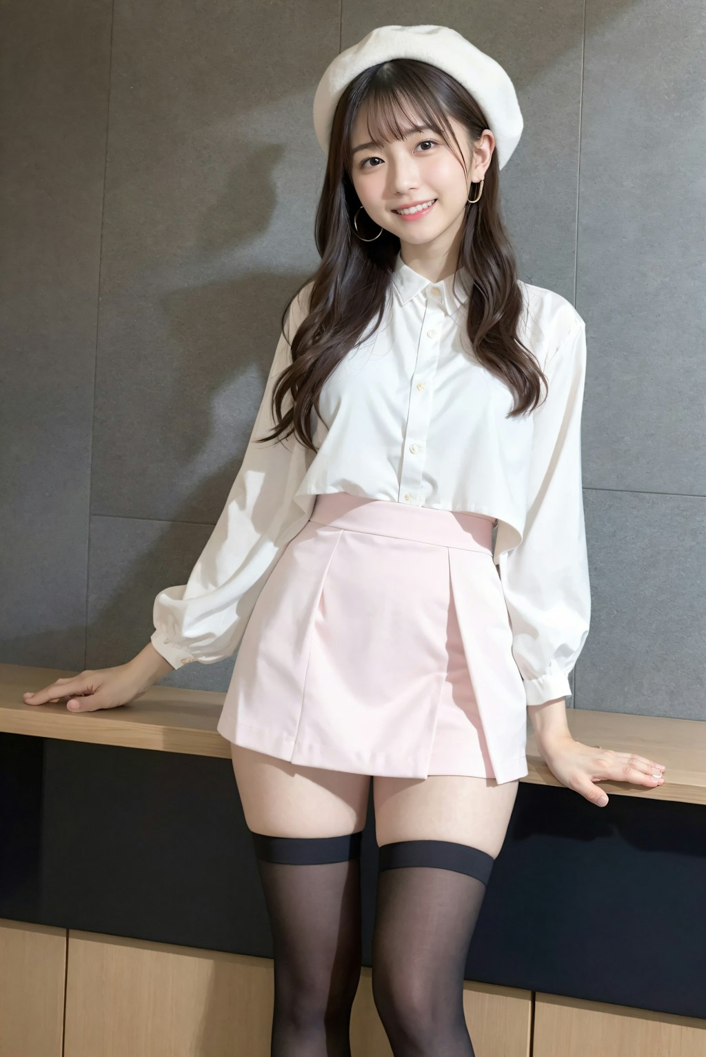 綺麗な足の会社の受付嬢 2