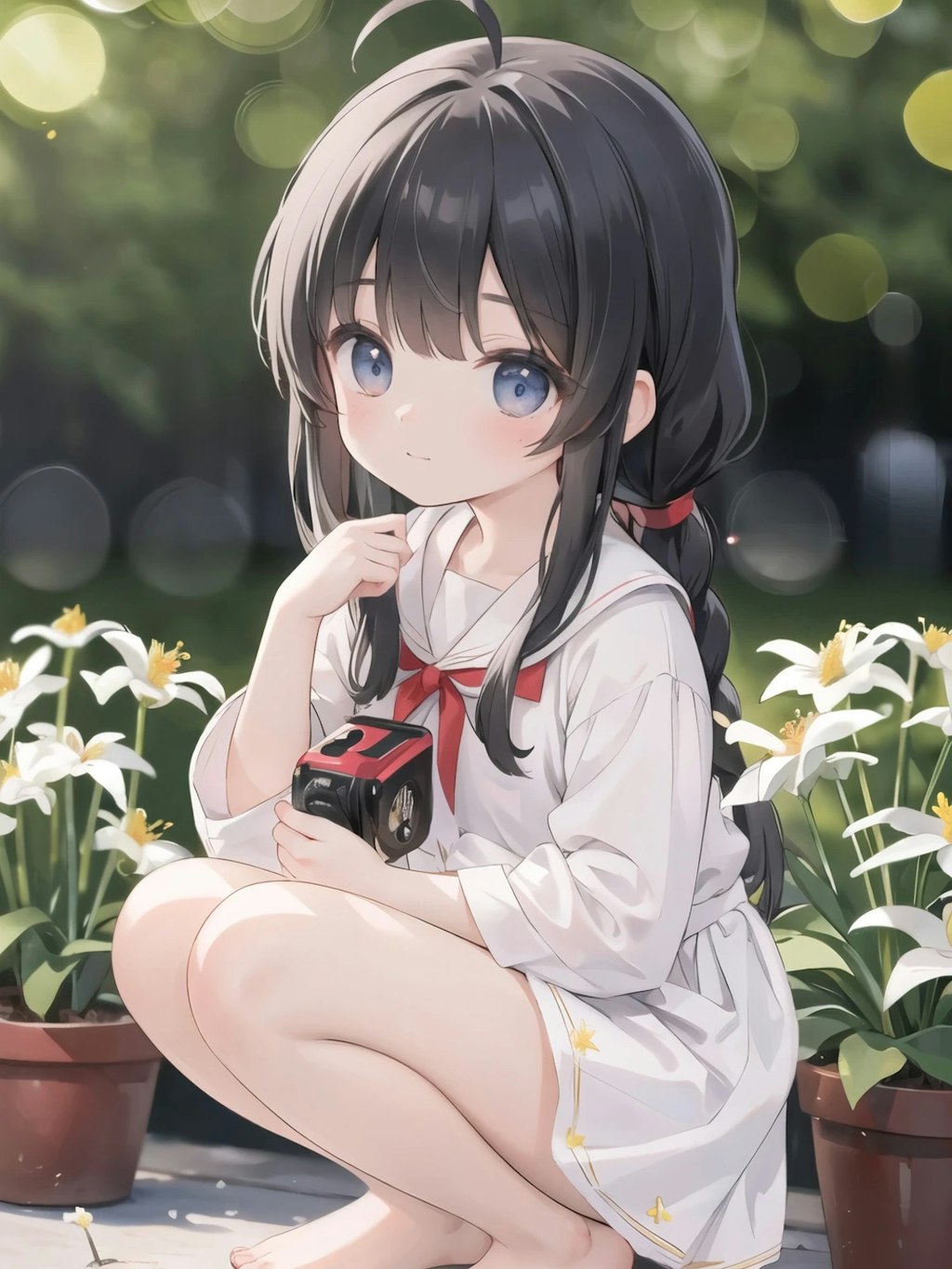 花と少女