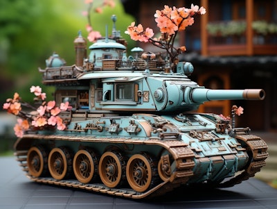 桜戦車のプラモデル