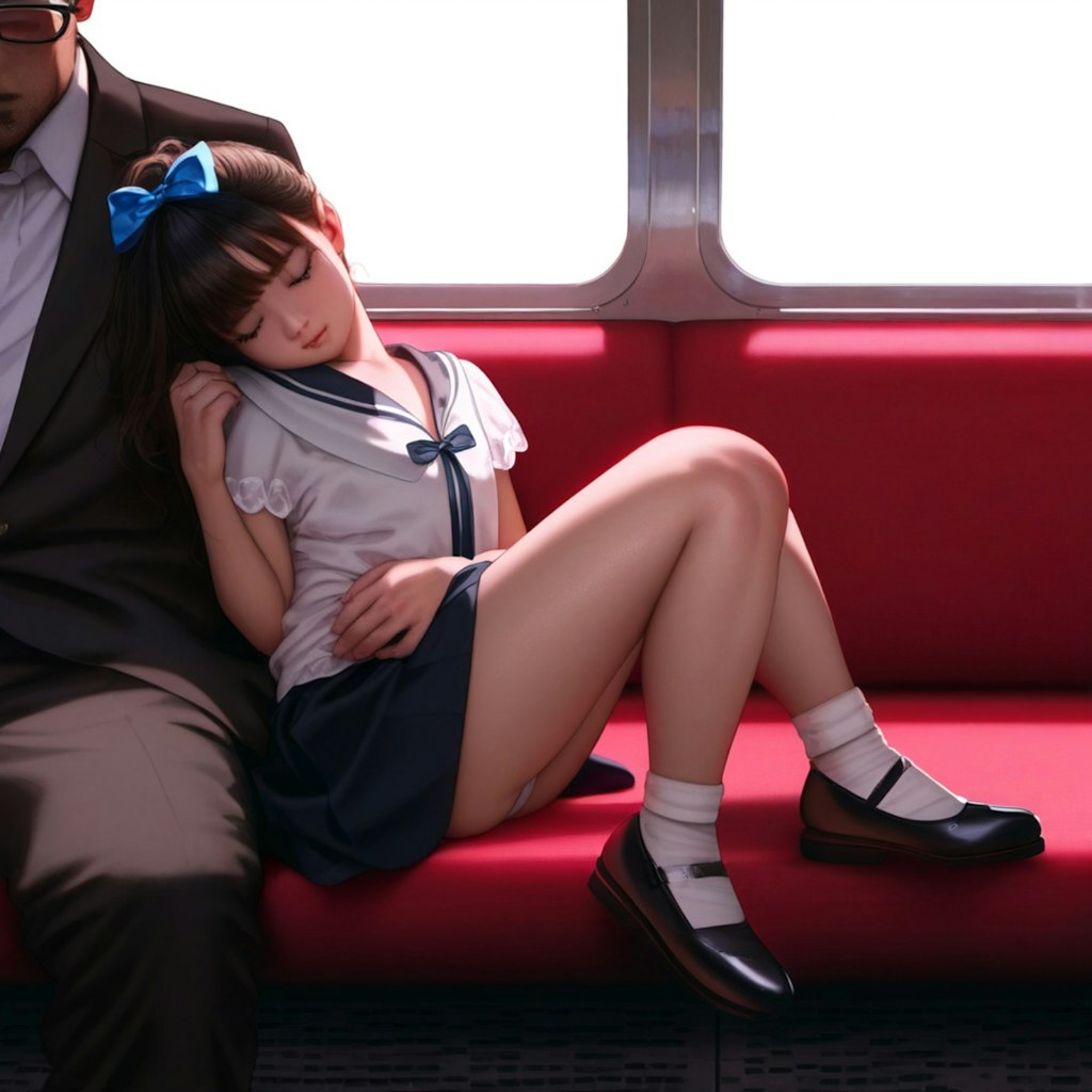 電車の中の眠り姫４