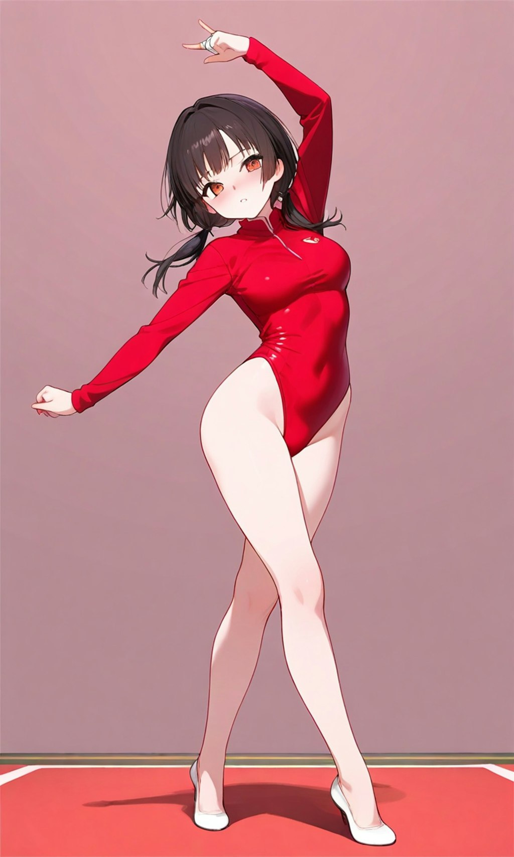 レオタード姿のアカリさん