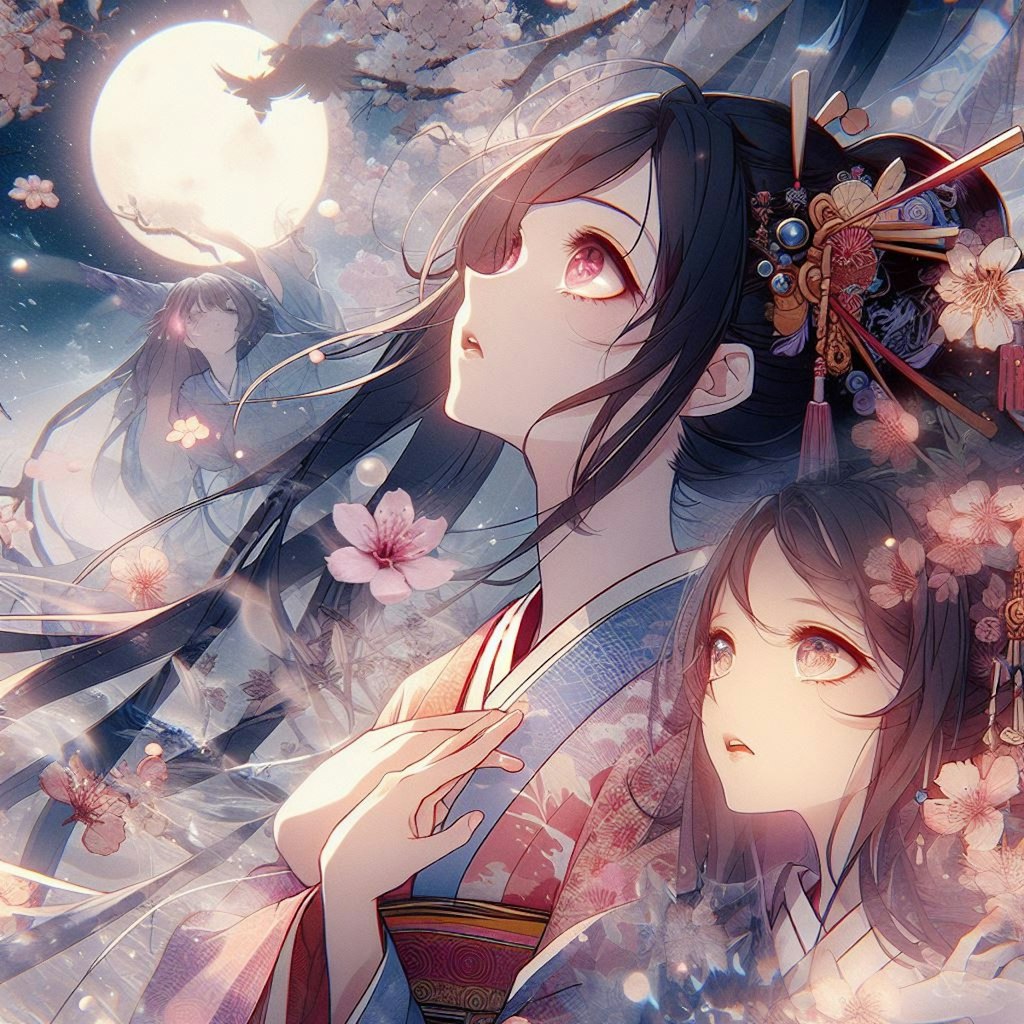 月光と桜乙女