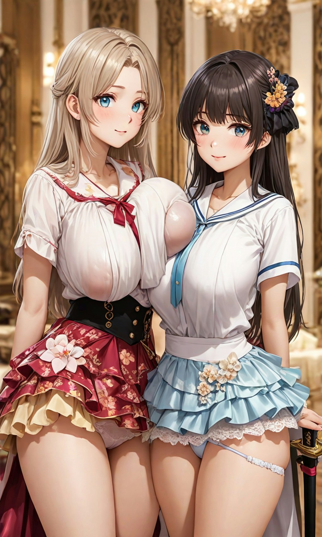 ぽろりとセーラー服と女子高校生と